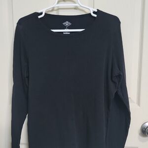 St. John's Bay Long Sleeve Shirt Black
